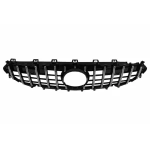 Central Grille Suitable for Mercedes CLS-Class C257 (2018-up) GTR Design Black Chrome