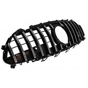 Central Grille Suitable for Mercedes CLS-Class C257 (2018-up) GTR Design Black Chrome
