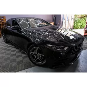 Central Grille Suitable for Mercedes CLS-Class C257 (2018-up) GTR Design Black Chrome