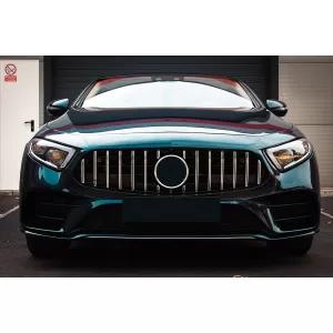 Central Grille Suitable for Mercedes CLS-Class C257 (2018-up) GTR Design Black Chrome