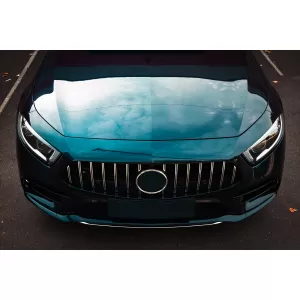 Central Grille Suitable for Mercedes CLS-Class C257 (2018-up) GTR Design Black Chrome