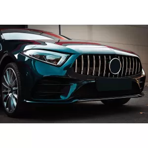 Central Grille Suitable for Mercedes CLS-Class C257 (2018-up) GTR Design Black Chrome