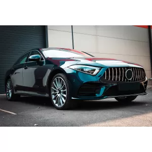 Central Grille Suitable for Mercedes CLS-Class C257 (2018-up) GTR Design Black Chrome
