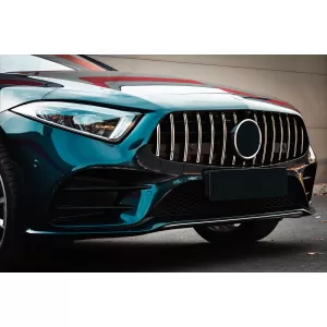Central Grille Suitable for Mercedes CLS-Class C257 (2018-up) GTR Design Black Chrome