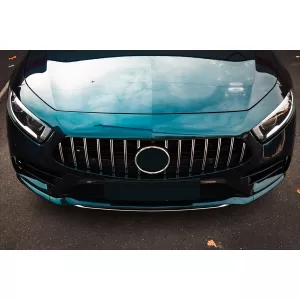 Central Grille Suitable for Mercedes CLS-Class C257 (2018-up) GTR Design Black Chrome