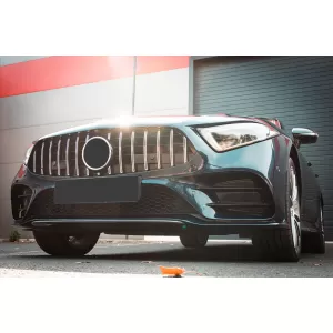 Central Grille Suitable for Mercedes CLS-Class C257 (2018-up) GTR Design Black Chrome