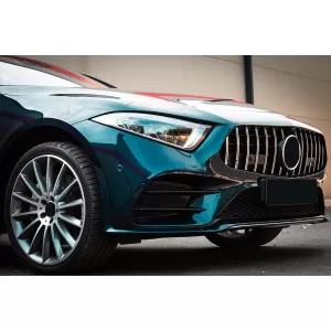 Central Grille Suitable for Mercedes CLS-Class C257 (2018-up) GTR Design Black Chrome