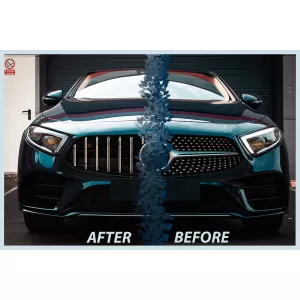 Central Grille Suitable for Mercedes CLS-Class C257 (2018-up) GTR Design Black Chrome