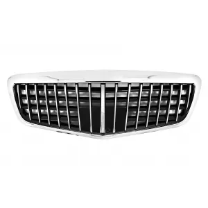 Front Grille suitable for Mercedes S-Class W221 Facelift (2010-2013) Vertical Design