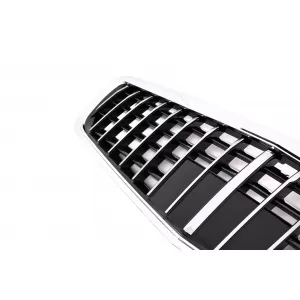 Front Grille suitable for Mercedes S-Class W221 Facelift (2010-2013) Vertical Design