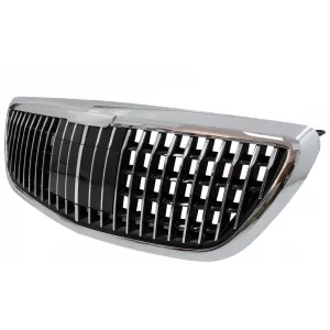Grille Avant Calandre pour Mercedes S W222 X222 14-20 Vertical Look Chrome-image-6057438