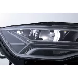 Gitter für AUDI A6 C7 4G Facelift 15-18 RS6 Matrix Look LED Scheinwerfer Dynamic-image-6054102