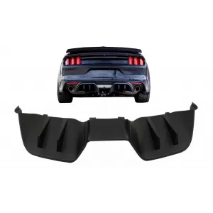 Diffuseur pare-chocs pour FORD Mustang Mk6 VI Sixth Generation 15-17 RTR Look-image-6059126