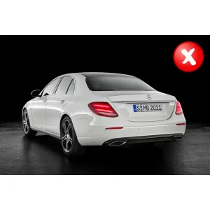 Hátsó diffúzor és kipufogóvégek Mercedes E-osztály W213 (2016-) E53 dizájn Night csomag-image-6057272