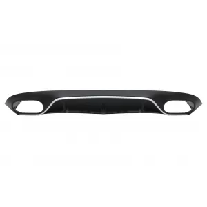 Diffusor für Mercedes E C238 A238 Sport Line 16-19 E53 Look Auspuffblenden Silber-image-6057969