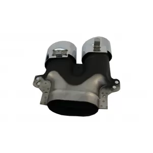 Diffusor für Mercedes E C238 A238 Sport Line 16-19 E53 Look Auspuffblenden Silber-image-6057977