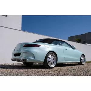 Diffusor für Mercedes E C238 A238 Sport Line 16-19 E53 Look Auspuffblenden Silber-image-6094516