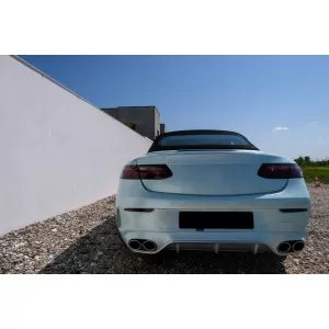 Diffusor für Mercedes E C238 A238 Sport Line 16-19 E53 Look Auspuffblenden Silber-image-6094517