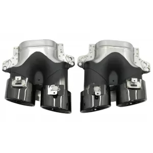 Diffuseur pour Mercedes CLS C257 18+ CLS53 Look Échappement Tips Night Package-image-6057127