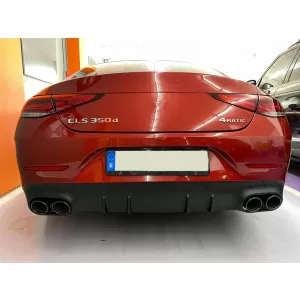 Diffuseur pour Mercedes CLS C257 18+ CLS53 Look Échappement Tips Night Package-image-6090096