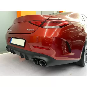 Diffuseur pour Mercedes CLS C257 18+ CLS53 Look Échappement Tips Night Package-image-6090097