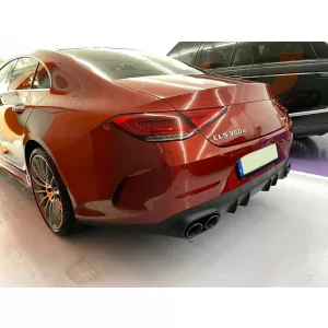 Diffuseur pour Mercedes CLS C257 18+ CLS53 Look Échappement Tips Night Package-image-6090098