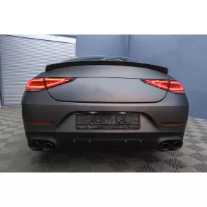 Diffuseur pour Mercedes CLS C257 18+ CLS53 Look Échappement Tips Night Package-image-6090191