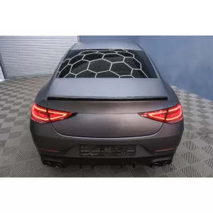 Diffuseur pour Mercedes CLS C257 18+ CLS53 Look Échappement Tips Night Package-image-6090192