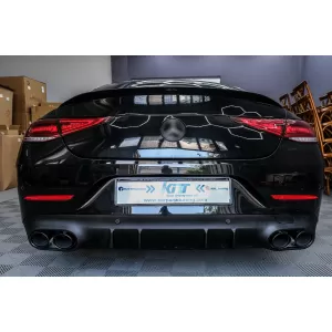Diffuseur pour Mercedes CLS C257 18+ CLS53 Look Échappement Tips Night Package-image-6095260
