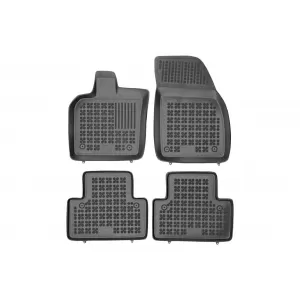image-5-Fekete gumiszőnyeg Volvo V50 2004-2012 modellekhez, szagmentes, 3 cm-es peremmel
