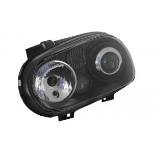 Stoßstange für VW Golf IV 4 MK4 10.97-09.03 Scheinwerfer Schwarz R32 Look-image-6054673