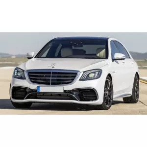 Paraurti per Mercedes Classe S W222 Facelift 17+ S63 Look Griglia Centrale Cromo-image-6054979