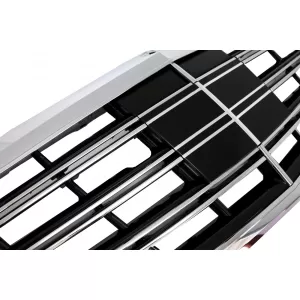 Parachoques para Mercedes S W222 Facelift 2017+ S63 Look Rejilla Central Cromo-image-6343555