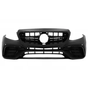 Bara Fata cu Difuzor Bara Spate si Ornamente Tobe Crom compatibil cu Mercedes E-Class W213 (2016-2019) E63 Design Editie Negru-image-6055126