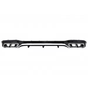 Bara Fata cu Difuzor Bara Spate si Ornamente Tobe Crom compatibil cu Mercedes E-Class W213 (2016-2019) E63 Design Editie Negru-image-6055133