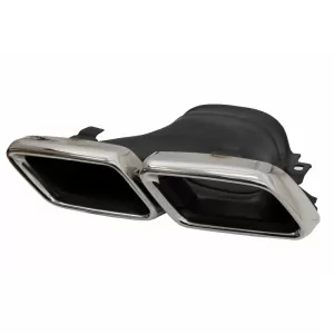 Bara Fata cu Difuzor Bara Spate si Ornamente Tobe Crom compatibil cu Mercedes E-Class W213 (2016-2019) E63 Design Editie Negru-image-6055139