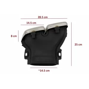 Bara Fata cu Difuzor Bara Spate si Ornamente Tobe Crom compatibil cu Mercedes E-Class W213 (2016-2019) E63 Design Editie Negru-image-6055142