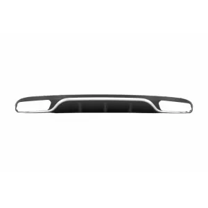 Bara Fata cu Difusor si Ornamente Tobe compatibil cu Mercedes E-Class W213 S213 Standard (2016-2019) E63 Design Negru Crom-image-6055213