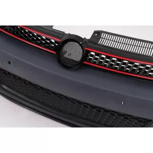 Stoßstange für VW Golf 6 08-13 GTI Look RHD Scheinwerfer LED DRL Fließend Licht-image-6055333