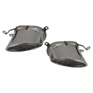 Stoßstange diffusor für Audi A6 4G Facelift 15-18 Auspuff Kühlergrill RS6 Look-image-6097809