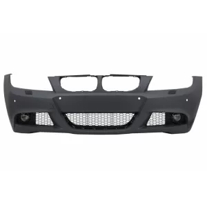Pachet Exterior compatibil cu BMW Seria 3 E90 LCI Sedan (2008-2011) M-Technik Design cu Prelungiri Bara Fata-image-6055844
