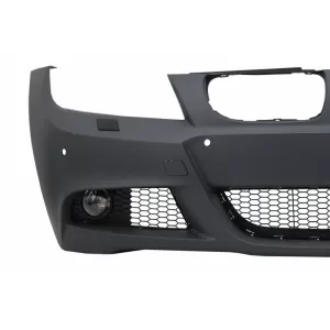 Pachet Exterior compatibil cu BMW Seria 3 E90 LCI Sedan (2008-2011) M-Technik Design cu Prelungiri Bara Fata-image-6055846