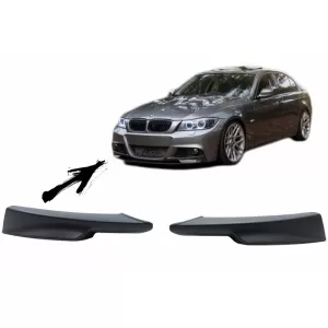 Pachet Exterior compatibil cu BMW Seria 3 E90 LCI Sedan (2008-2011) M-Technik Design cu Prelungiri Bara Fata-image-6055856