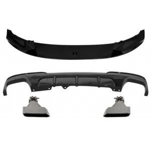 image-76-Első lökhárító spoiler, hátsó diffúzor és kipufogóvég BMW 5-ös F10 F11 11-17, M-performance Design