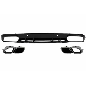 Stoßstange für Mercedes C C205 A205 14-19 C63S Design Spitzen Diffusor-image-6056856