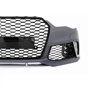 Front Bumper suitable for Audi A6 4G Facelift (2015-2018) and Rear Bumper Valance Diffuser With Exhaust Tips RS6 Design