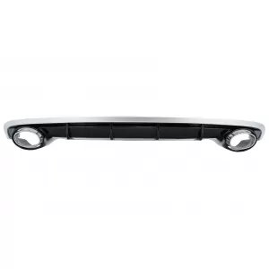 Front Bumper suitable for Audi A6 4G Facelift (2015-2018) and Rear Bumper Valance Diffuser With Exhaust Tips RS6 Design