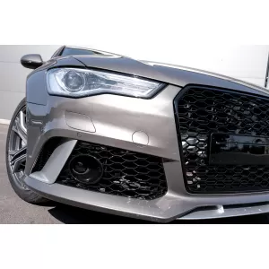 Front Bumper suitable for Audi A6 4G Facelift (2015-2018) and Rear Bumper Valance Diffuser With Exhaust Tips RS6 Design