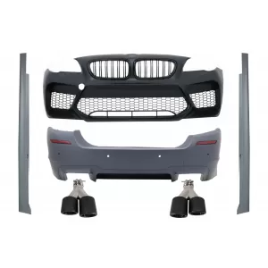 image-71-Body Kit BMW 5 F10 11-17, lökhárító, küszöb spoiler, kipufogóvégek, szénszálas, M5 dizájn