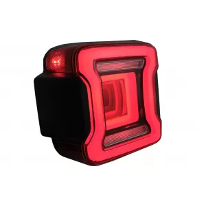 Feux Full LED pour Jeep Wrangler IV JL JLU 18+ RED Dynamic StartUp Lights--image-6059505